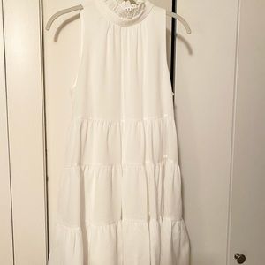 White Ruffled Dress